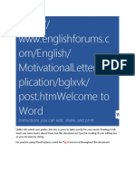 Welcome To Word