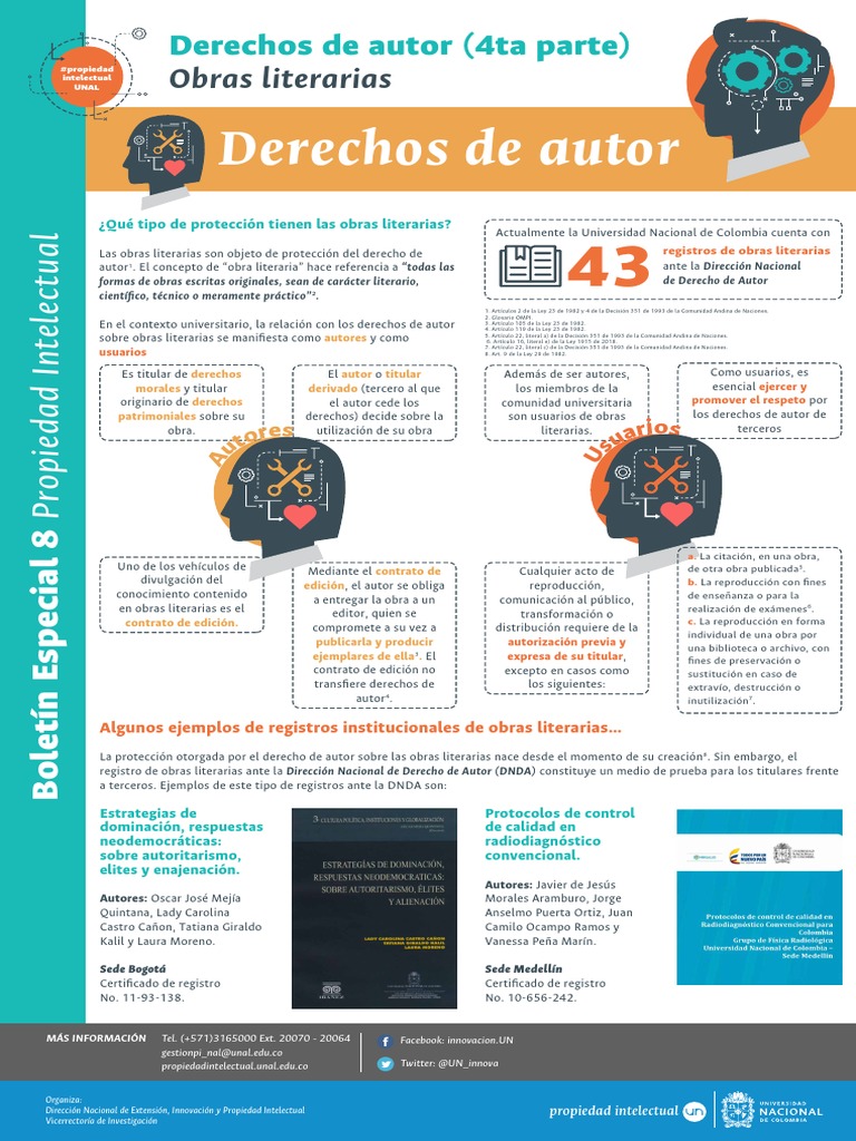 Protección de Derechos de Autor Literarios | PDF | Justicia | Crimen y ...