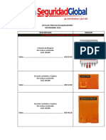 Seguridad Global Bloqueadores Lista de Precios Noviembre 2022