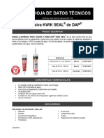 Kwik Seal Adhesive Caulk White - Tds - 2 12 19 - SP Rev