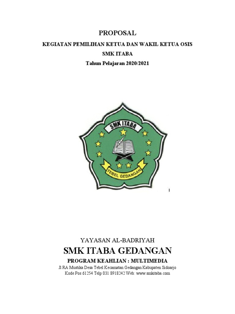 Pemilihan Ketua OSIS SMK ITABA 2020 | PDF