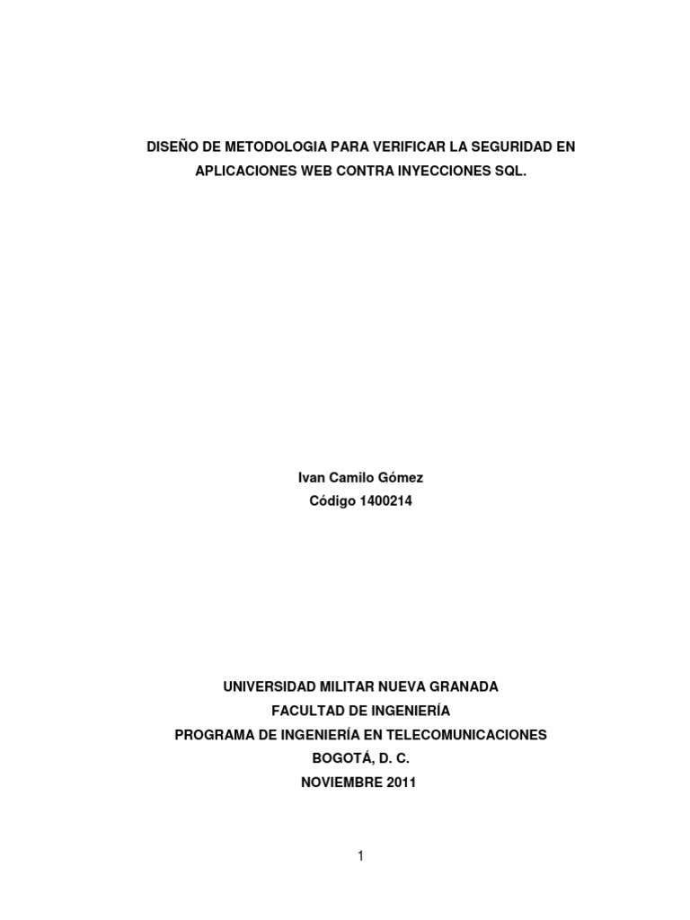Seguridad contra inyeccion sql pdf p ginas del servidor activo php