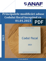 Principalele Modificari Aduse Codului Fiscal Incepand Cu 01.01.2023