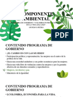 Componente Ambiental Programa de Gobierno Petro