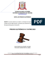 Pregão Eletrônico N.º 019/Pmc/2023: Estado de Santa Catarina Governo Do Município de Criciúma