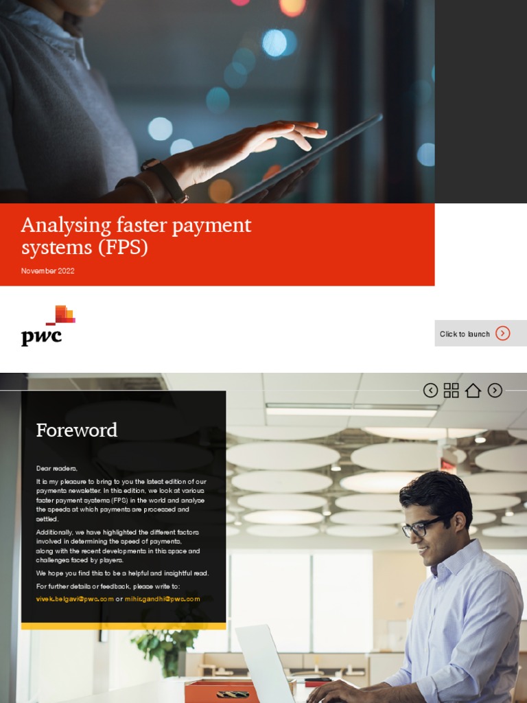 PWC Payments Newsletter - Analysing Faster Payment Systems (FPS) - Nov