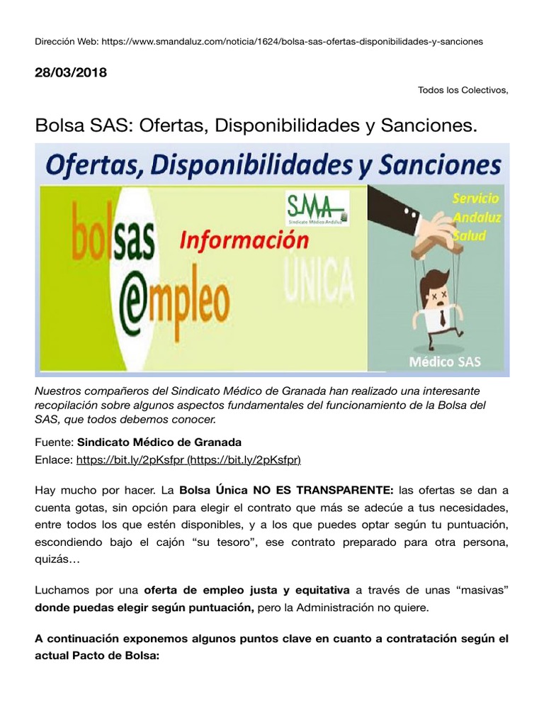 Bolsa Sas Ofertas Disponibilidades Y Sanciones Pdf