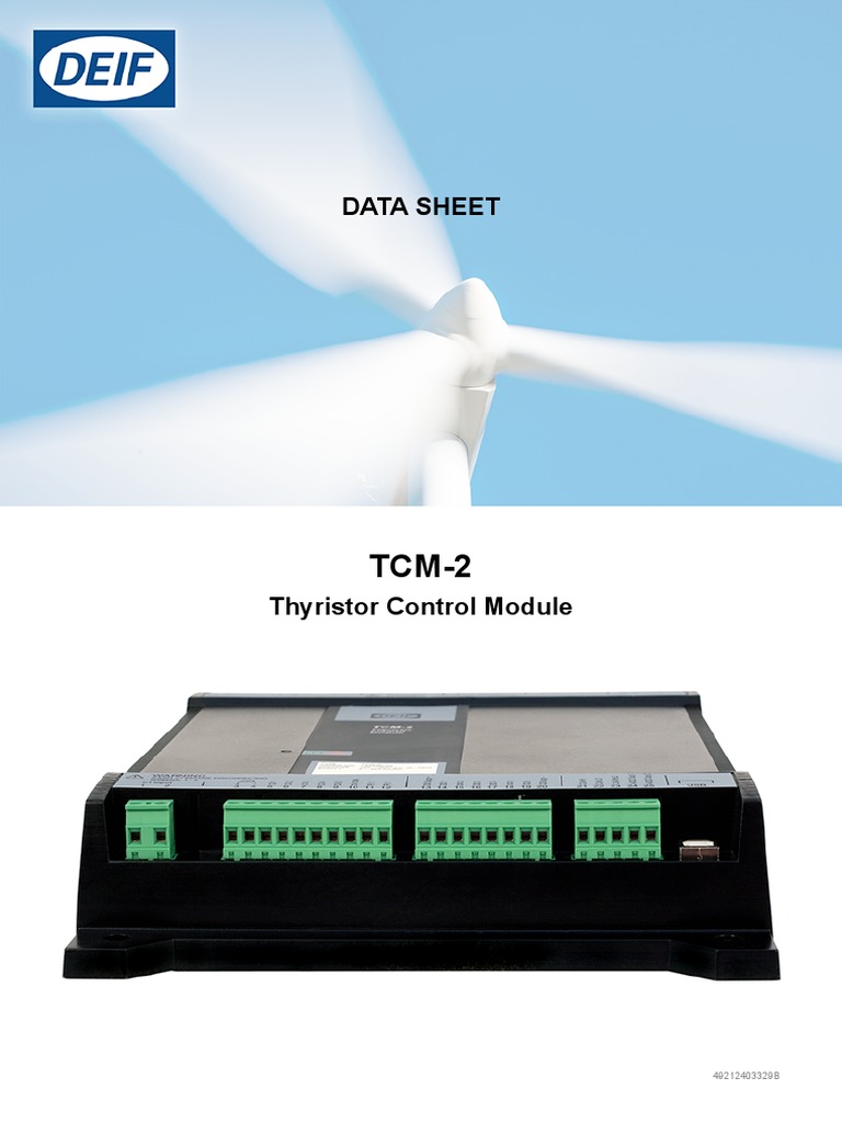 TCM-2 Thyristor Control Module Data Sheet | PDF | Technology & Engineering