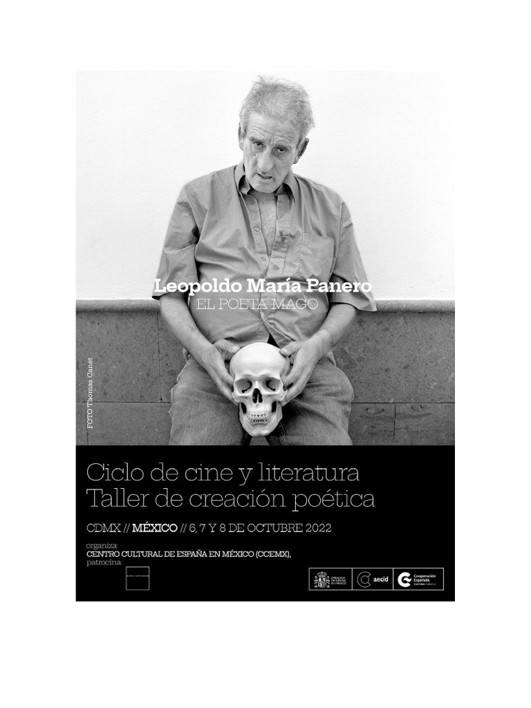 Leopoldo María Panero El Poeta Mago Ccmx Pdf Las Artes Escritura