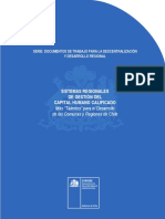 009 Sistemas Regionales de Gestión de Capital Humano Calificado VON BAER SUBDERE 2015