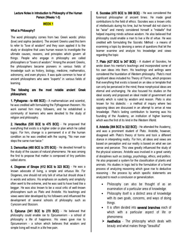 Introduction to Philosophy Notes | PDF | Reason | Argument