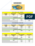 NVX Horaires