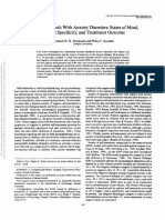 Self-Talk in "Vbuth With Anxiety Disorders: States of Mind, Content Specificity, and Treatment Outcome