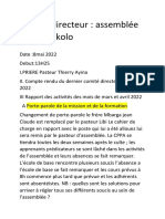 Brouillon Du Comité Directeur 8 Mai 2022