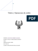 Títulos y Operaciones de Crédito Foro I