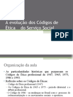 Códigos de Éticas Serviço Social