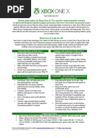 Xbox One X Fact Sheet