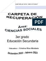 Carpeta Rec Ciencias Sociales 3ro Cristina