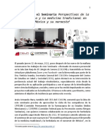 Notas Sobre El Seminario Perspectivas de La Fitoterapia 2022-05-17