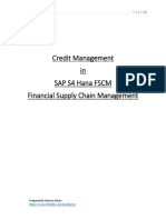 Credit Management in Sap S4 Hana FSCM Financial Supply Chain Management