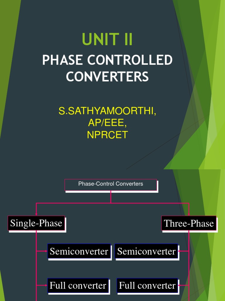Dual Converter PDF Rectifier Electrical Equipment