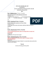 Format of Final Test VHAM