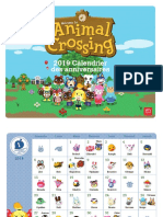 Animal Crossing 2019 Calendrier Des Anniversaires FR