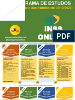 Inss Cronograma de Estudos Semana 01