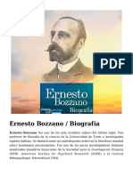 Biografia Ernesto Bozzano