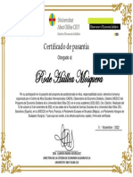 Rode Huillca Mosquera: Certificado de Pasantía