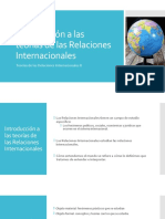 Introducción A Las Teorías de Las Relaciones Internacionales