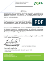 Certificado Estudio Enero 2023