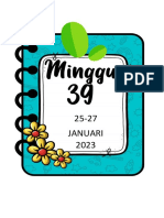 Minggu 39 Januari 2023