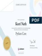 Core Python Certificate