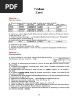 TP 1 Excel | PDF | Microsoft Excel | Informatique