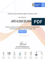 Jairo Alonso Bejarano Rey: Código: 761644762206