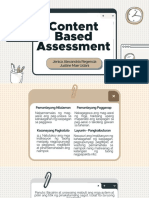 Regencia Udani Content-Based Assessment