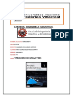 Viru Alburqueque, Angel. Variación de Parámetros