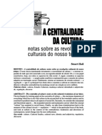 Artigo Centralidade Da Cultura - Stuart Hall (1)