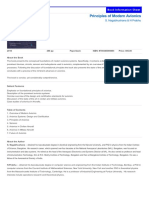 Principles of Modern Avionics: Book Information Sheet Book Information Sheet