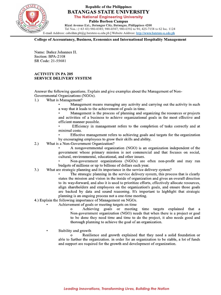 Activity in Pa 205. | PDF