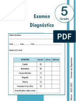 5to Grado - Examen de Diagnóstico (2021-2022)