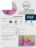 Princess Aurora Papercraft Template Guide Under 40