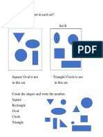 Which Shape Is Not in Each Set