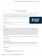 Comparison of Two PCR and One ELISA Techniques For The Detection of Small