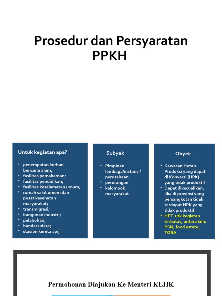 Prosedur Permohonan PPKH KLHK | PDF