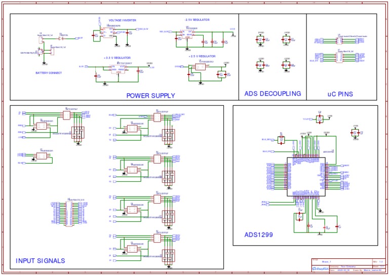 ADS1299 Schematic and Pinout Guide | PDF