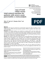 Safety and Efficacy of Total Parenteral Nutrition Versus Total Enteral Nutrition For Patients With Severe Acute Pancreatitis: A Meta-Analysis