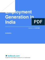 Employment Generation in India - Study Notes
