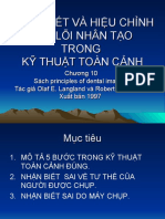 BÀI 10 NHẬN BIẾT VÀ HIỆU CHỈNH CÁC LỖI NHÂN TẠO TRONG KỸ THUẬT TOÀN CẢNH